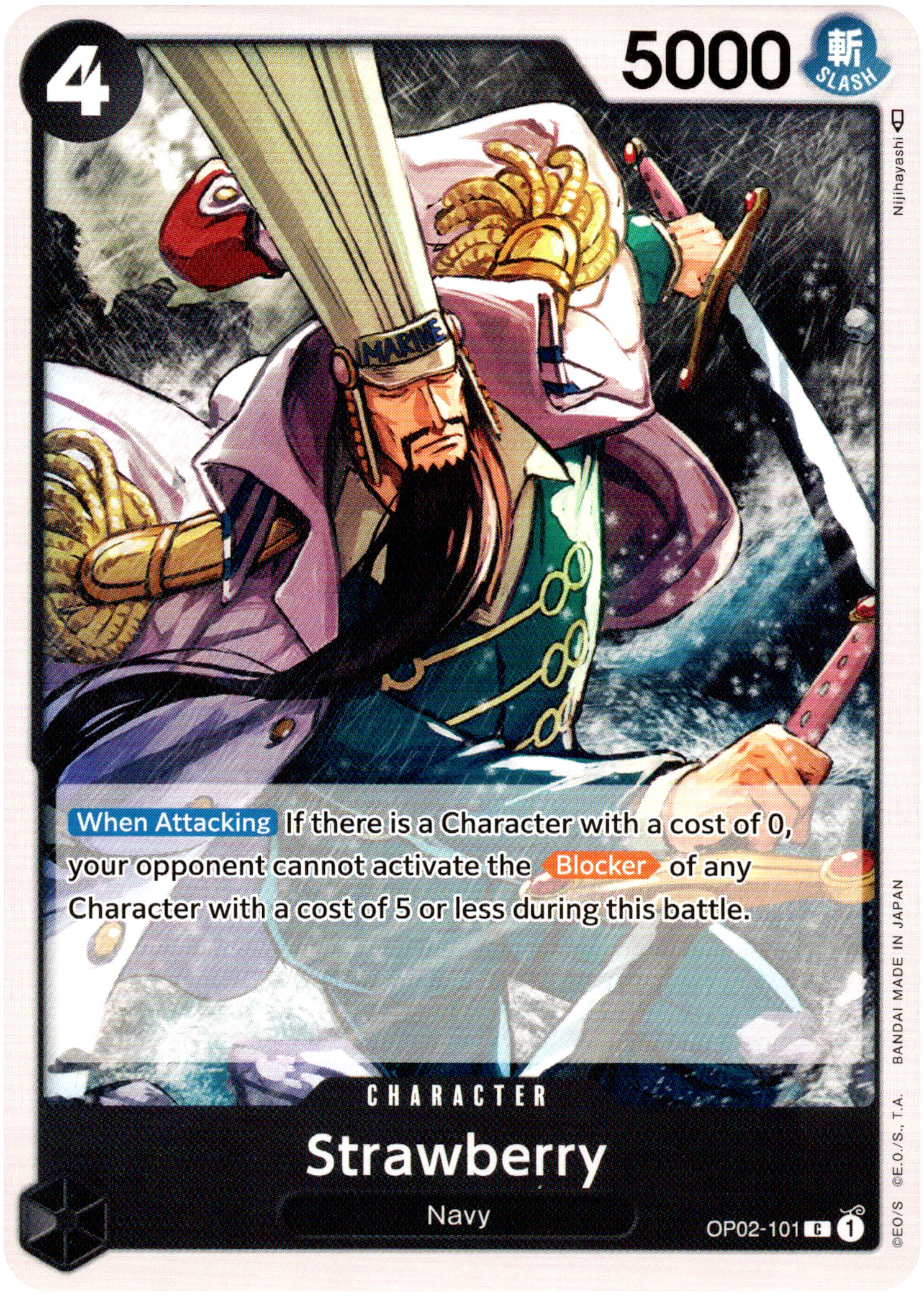 Strawberry - OP02-101 - Paramount War - Card Cavern