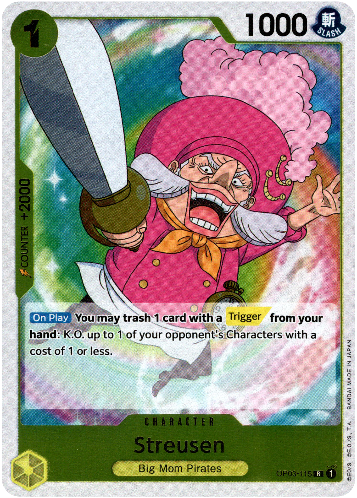 Streusen - OP03-115 R - Pillars of Strength - Foil - Card Cavern