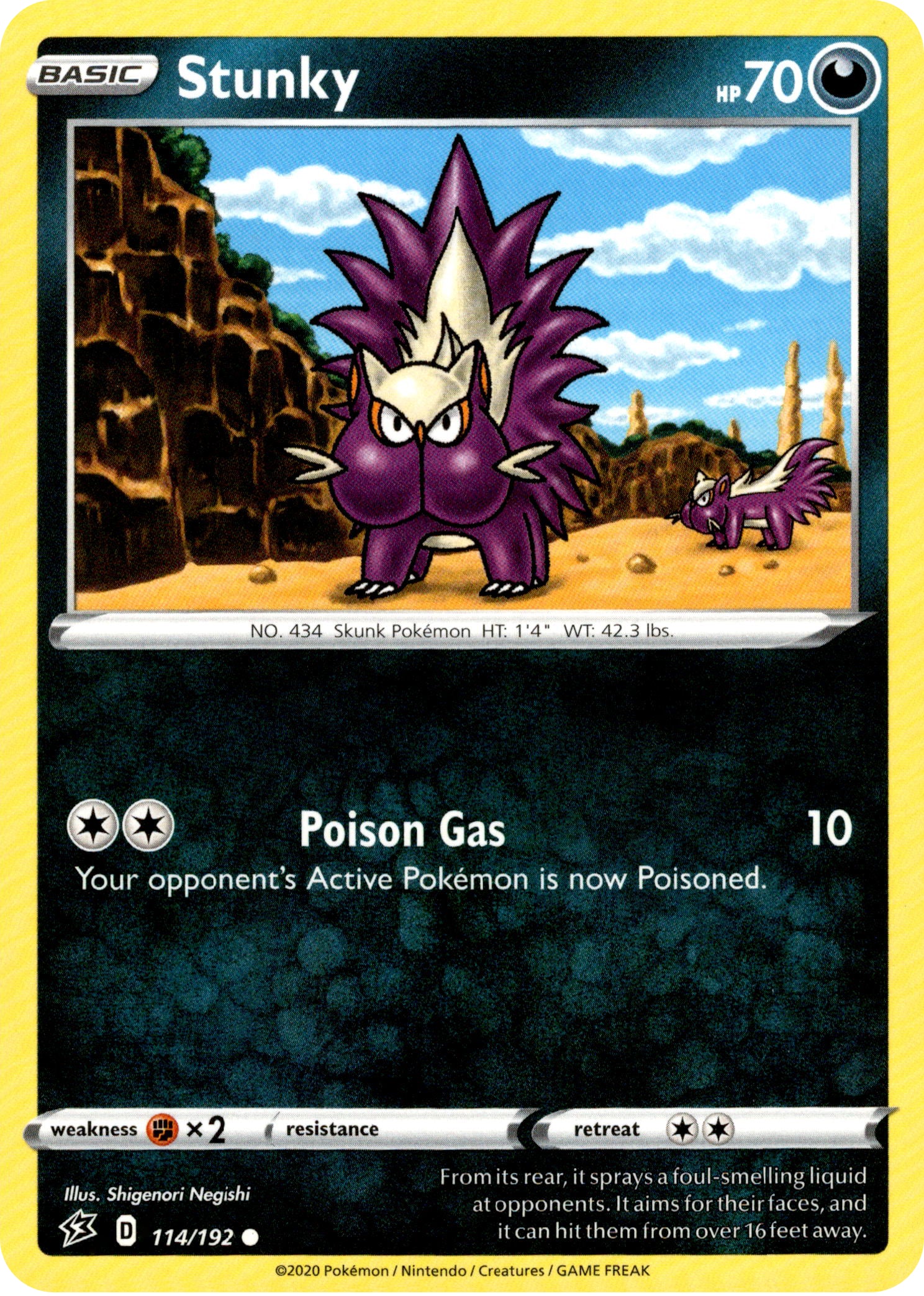 Stunky - 114/192 - Rebel Clash - Card Cavern