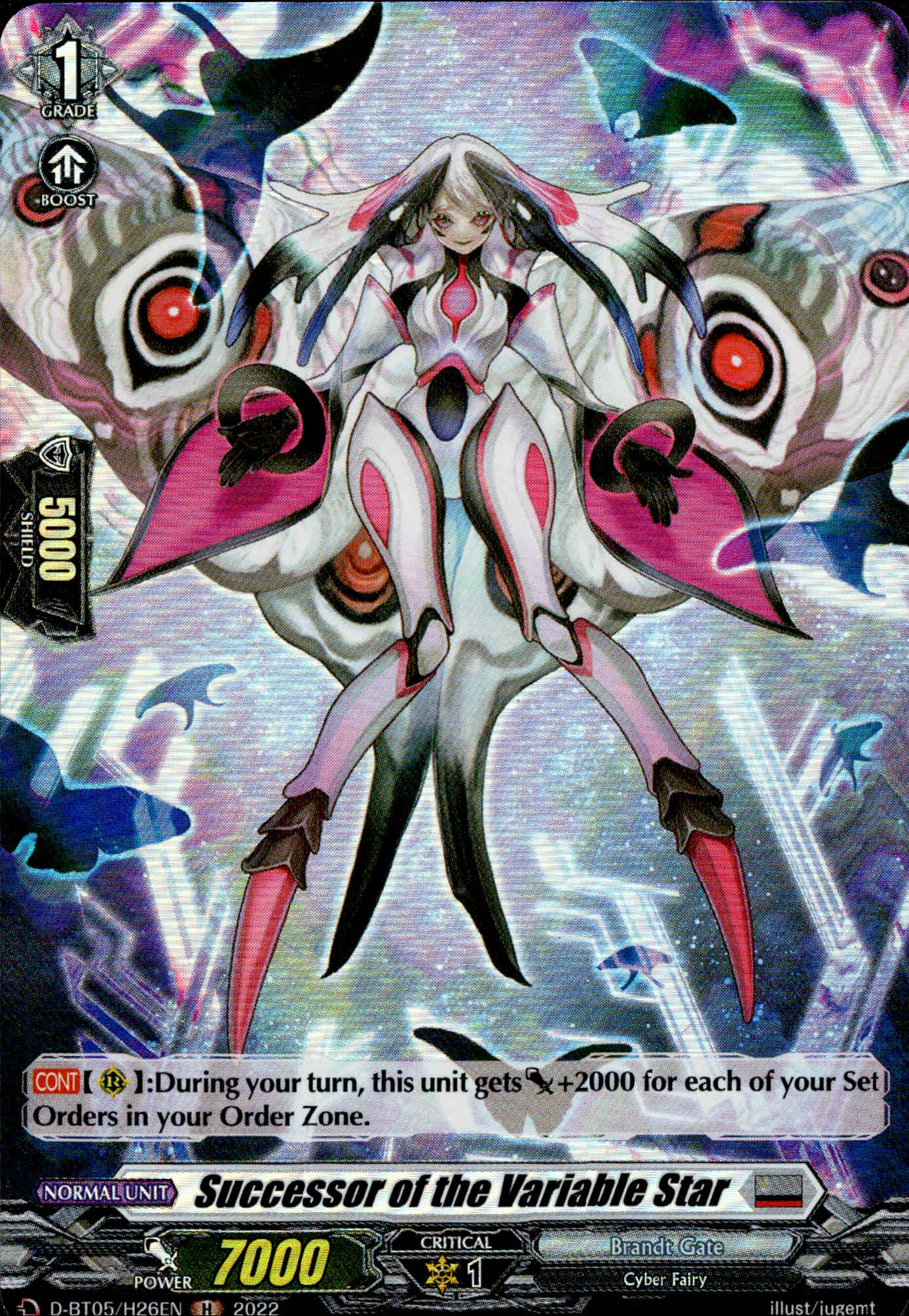 Successor of the Variable Star - D-BT05/H26 - Triumphant Return of the Brave Heroes - Card Cavern