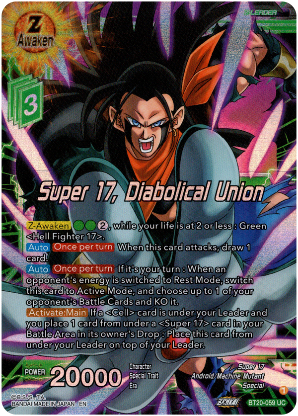 Super 17, Diabolical Union - BT20-059 UC - Power Absorbed - Foil - Card Cavern