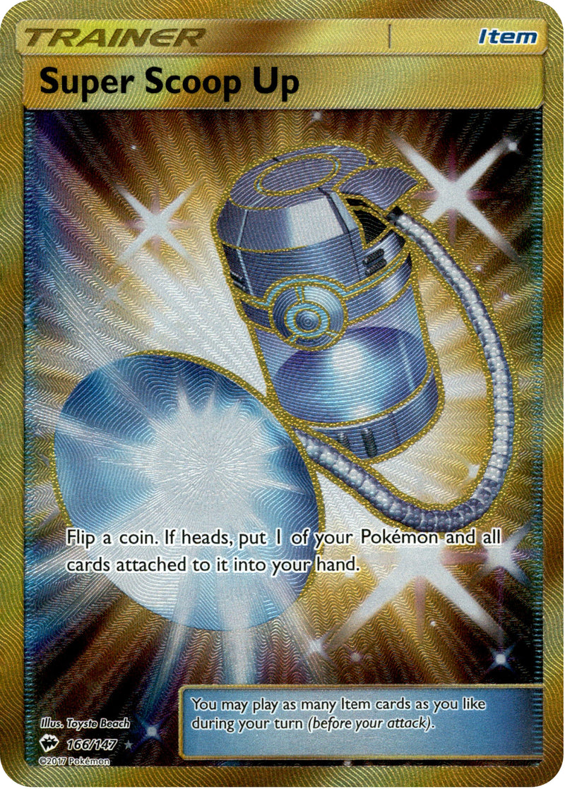 Super Scoop Up Secret Rare - 166/147 - Burning Shadows - Holo Card Cavern Trading Cards, LLC Super Scoop Up Secret Rare - 166/147 - Burning Shadows - Holo Card Cavern Trading Cards, LLC