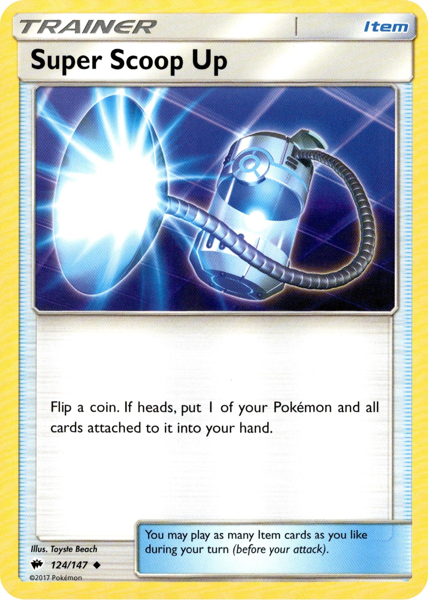 Super Scoop Up - 124/147 - Burning Shadows - Card Cavern