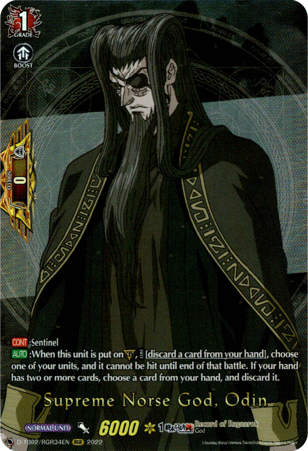 Supreme Norse God, Odin - D-TB02/RGR34EN - Record of Ragnarok - Card Cavern