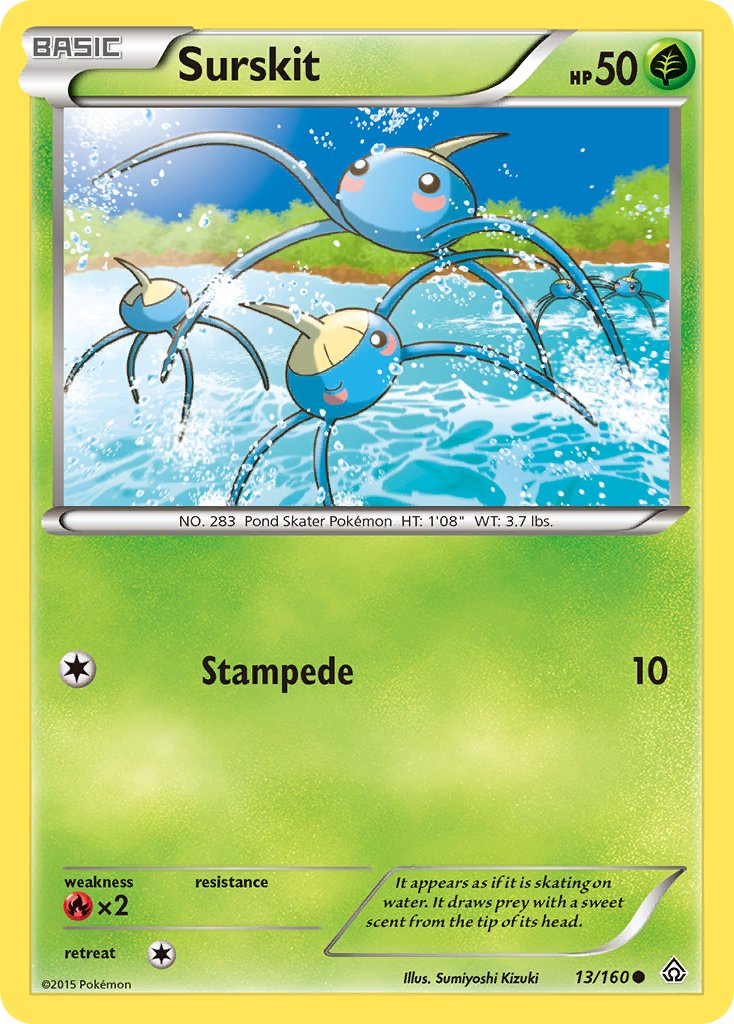 Surskit - 13/160 - Primal Clash - Card Cavern
