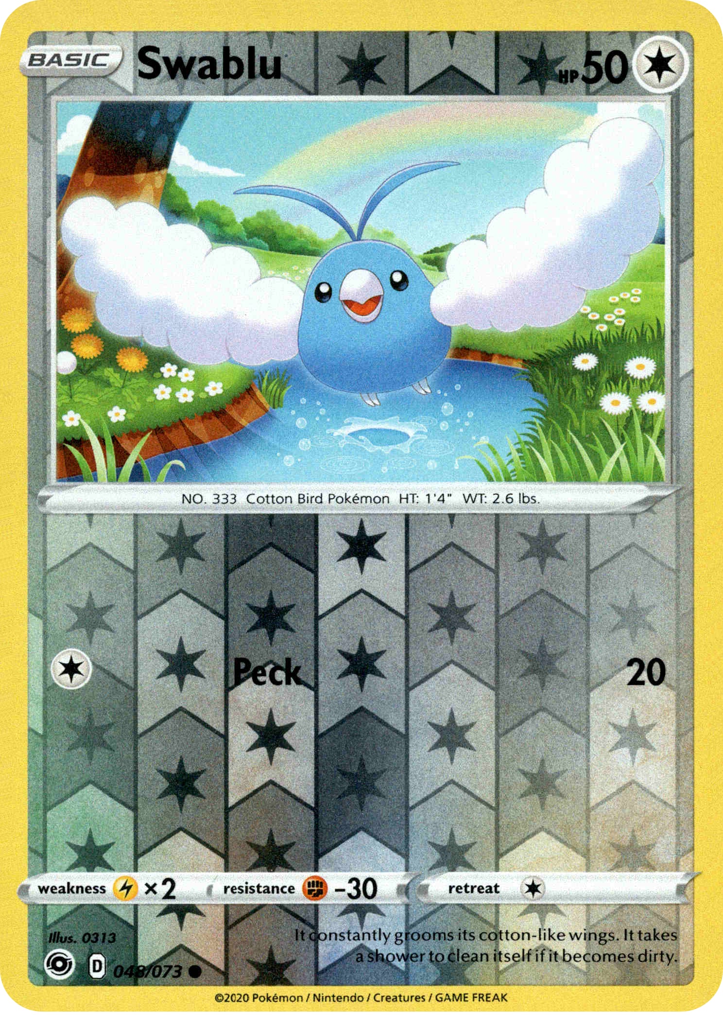 Swablu - 48/73 - Champion's Path - Reverse Holo - Card Cavern