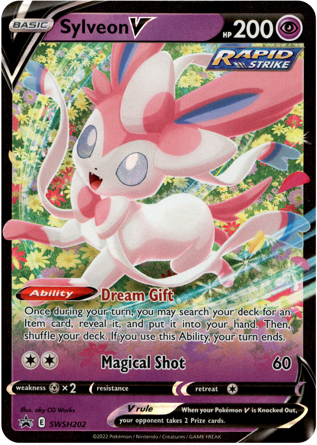 Sylveon V - SWSH202 - Sword & Shield Promo - Card Cavern