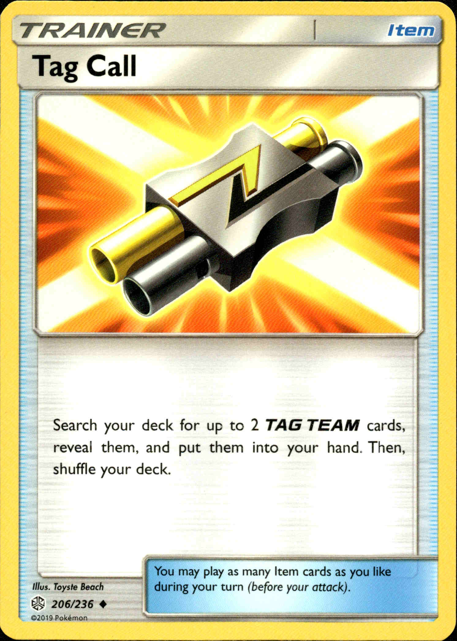 Tag Call - 206/236 - Cosmic Eclipse - Card Cavern