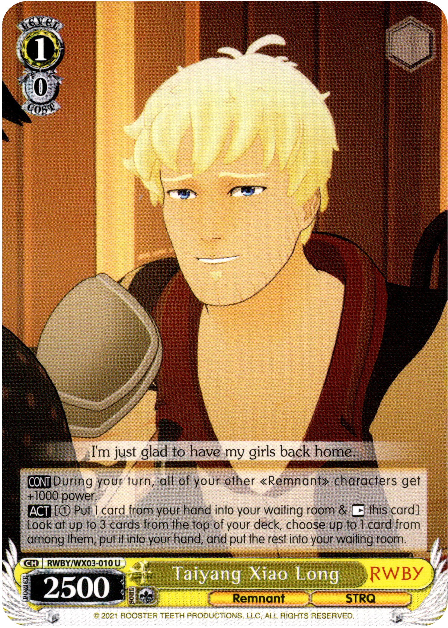 Taiyang Xiao Long - RWBY/WX03-010 - RWBY - Card Cavern