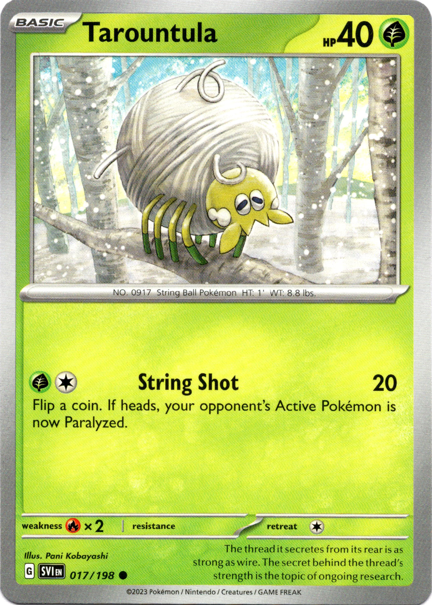 Tarountula - 017/198 - Scarlet & Violet - Card Cavern