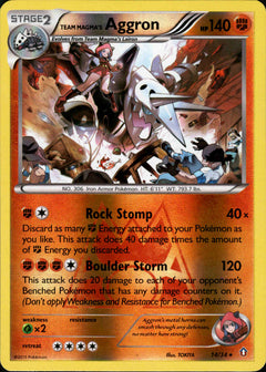 Team Magma's Aggron - 14/34 - Double Crisis - Reverse Holo - Card Cavern