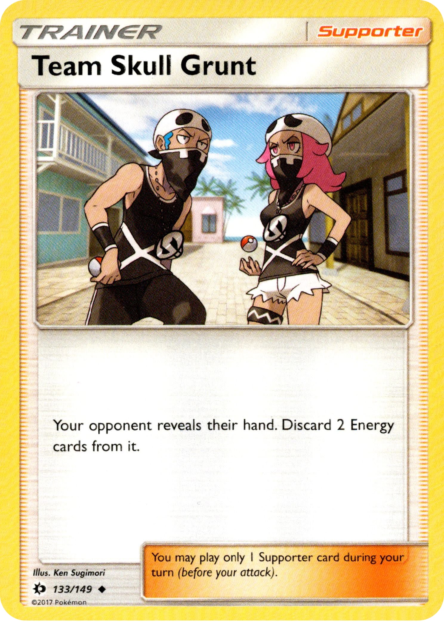 Team Skull Grunt - 133/149 - Sun & Moon - Card Cavern
