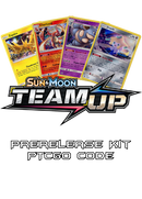 Team Up Prerelease Kit - 1 of 4 promos - PTCGO Code - Card Cavern