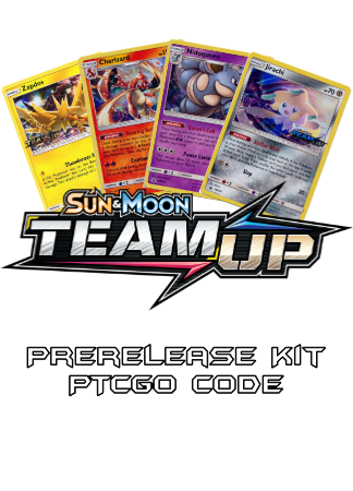 Team Up Prerelease Kit - 1 of 4 promos - PTCGO Code - Card Cavern