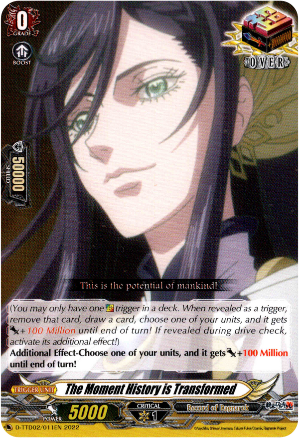 The Moment History is Transformed - D-TTD02/011EN - Record of Ragnarok - Card Cavern
