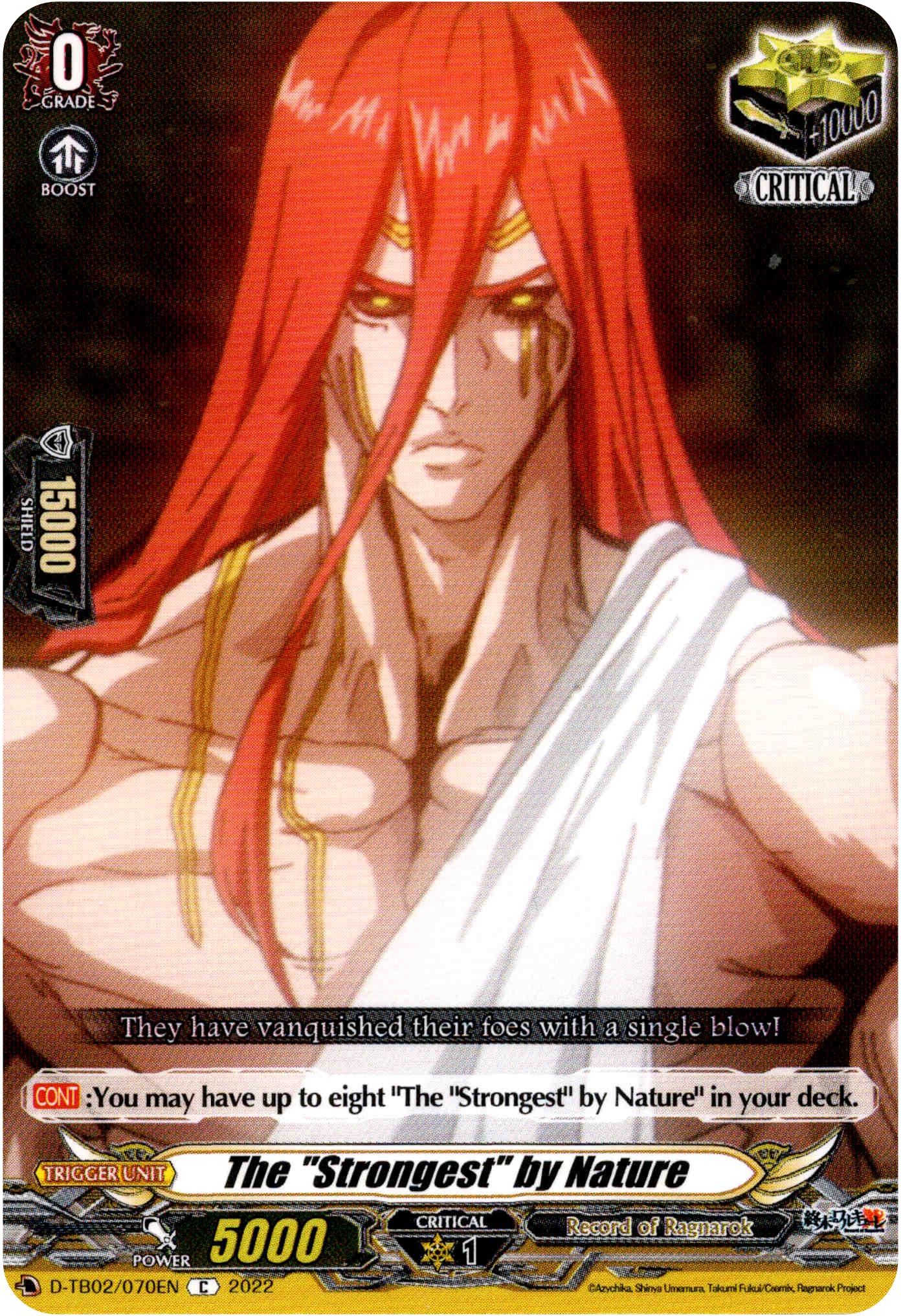 The "Strongest" by Nature - D-TB02/070EN - Record of Ragnarok - Card Cavern