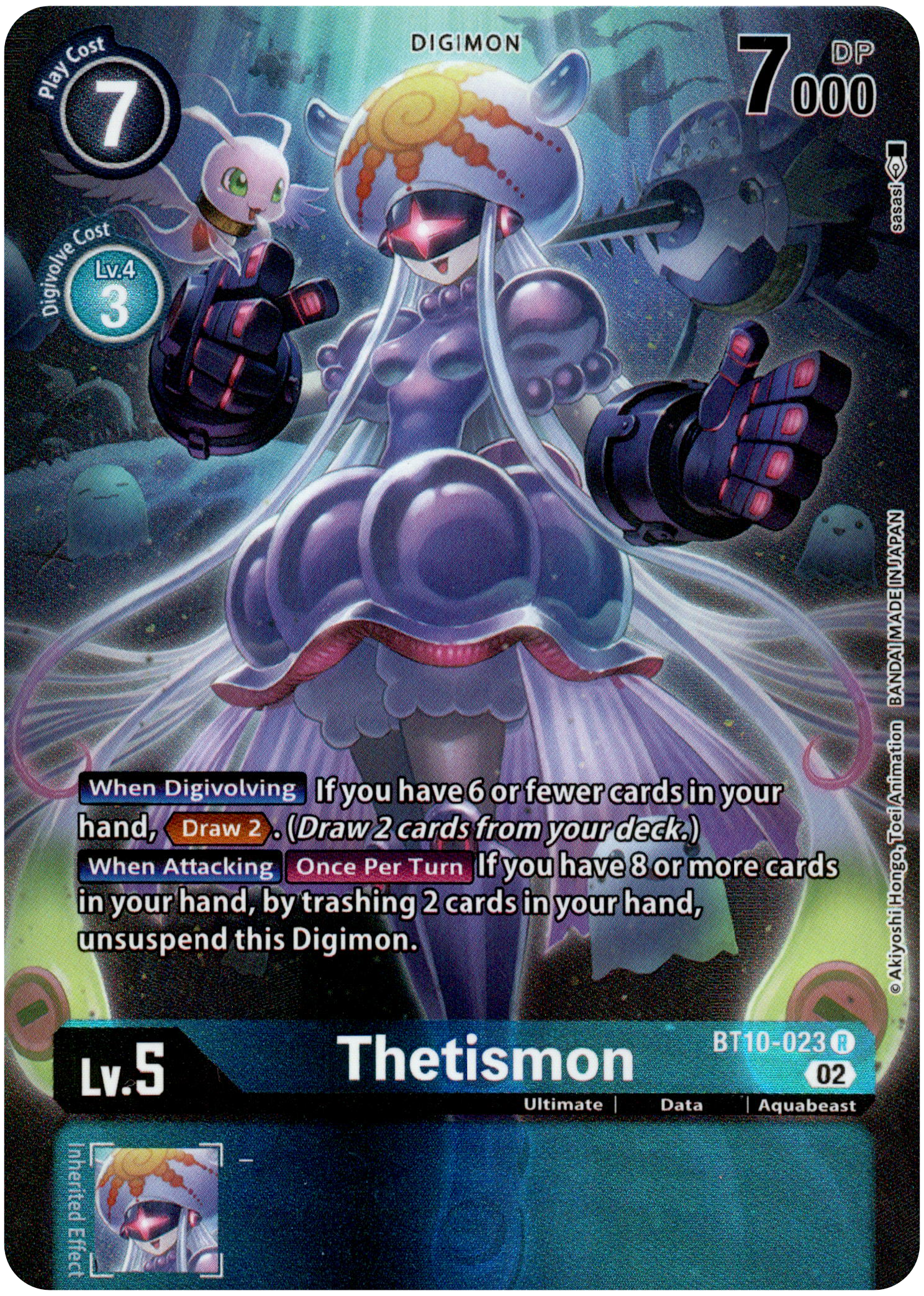 Thetismon Alternate Art - BT10-023 R - Xros Encounter - Foil - Card Cavern