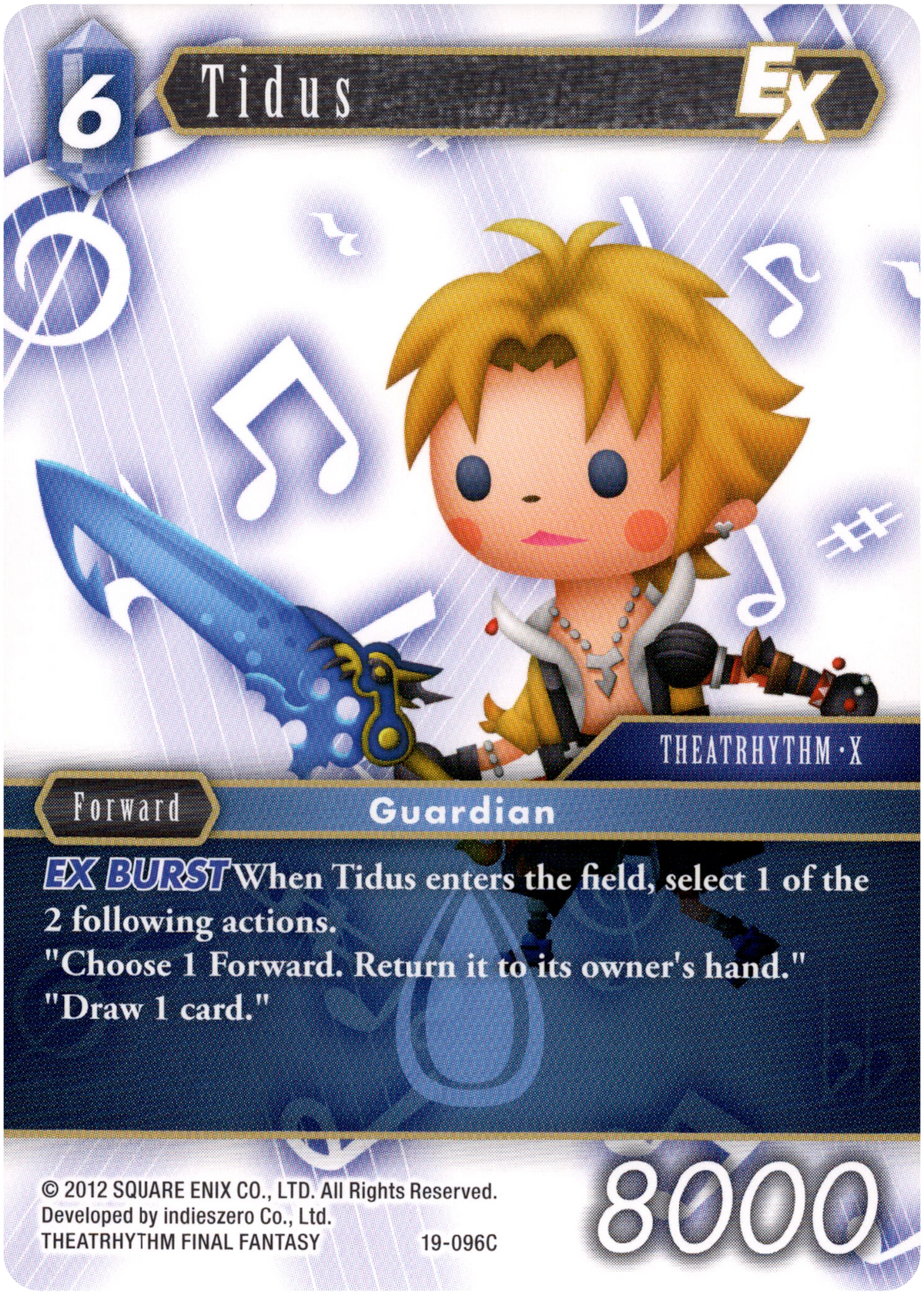 Tidus EX - 19-096C - From Nightmares - Card Cavern