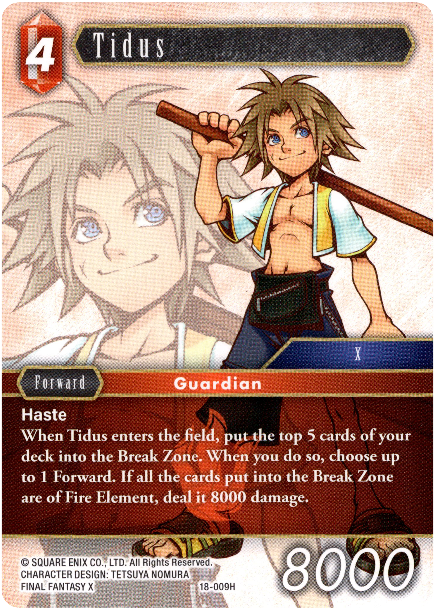 Tidus - 18-009H - Resurgence of Power - Card Cavern
