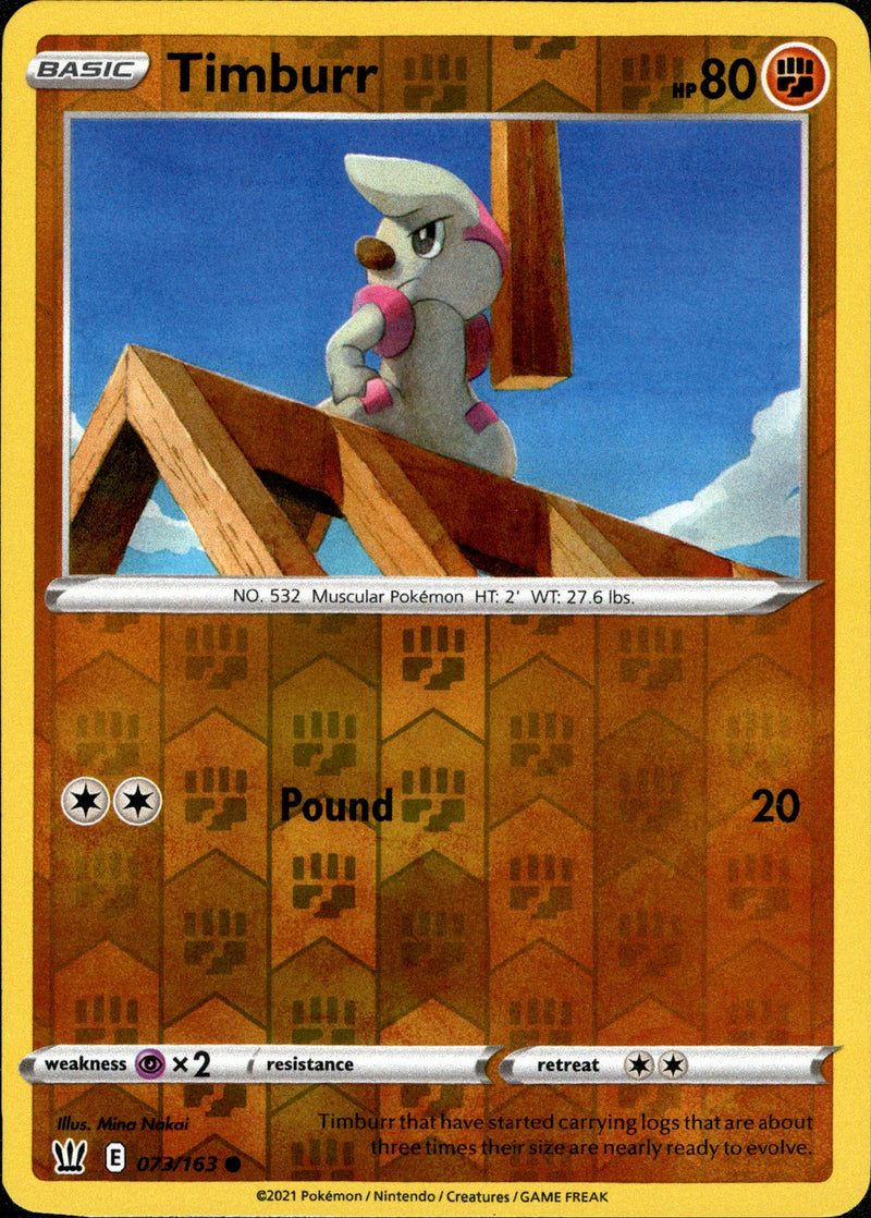 pokemon timburr card Timburr - 073/163 - Battle Styles