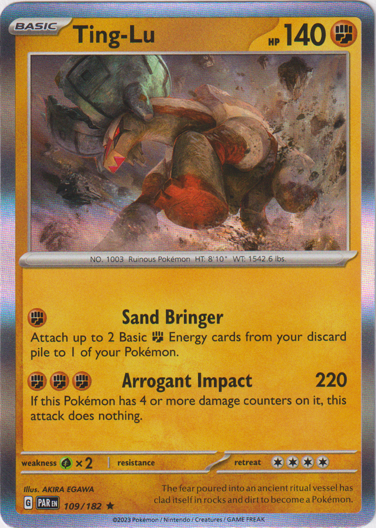 Ting-Lu - 109/182 - Paradox Rift - Holo – Card Cavern Trading Cards, LLC