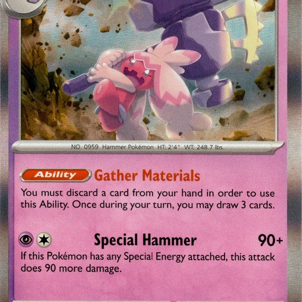 Tinkaton - 105/193 - Paldea Evolved - Holo Card Cavern Trading Cards, LLC Tinkaton - 105/193 - Paldea Evolved - Holo Card Cavern Trading Cards, LLC