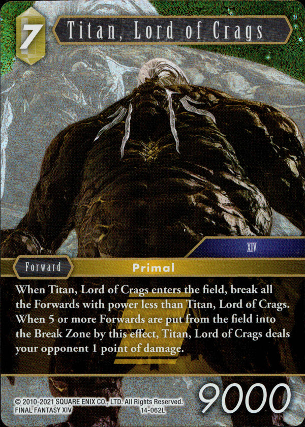 Titan, Lord of Crags - 14-062L - Opus XIV - Foil - Card Cavern