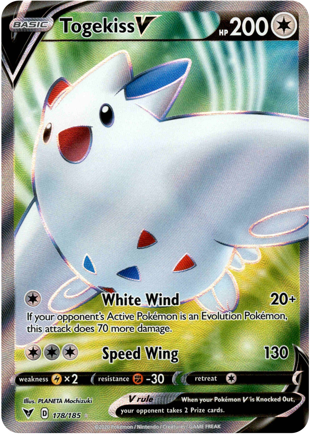 Togekiss V Full Art - 178/185 - Vivid Voltage - Holo - Card Cavern