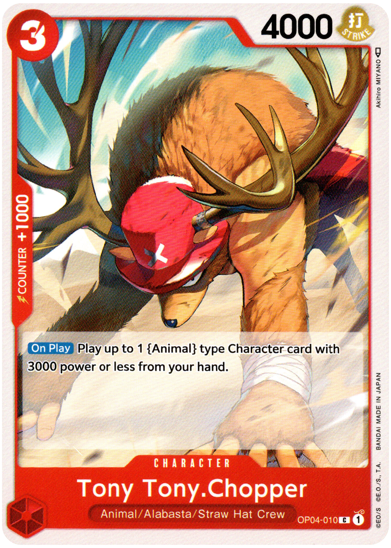 Tony Tony.Chopper - OP04-010 C - Kingdoms of Intrigue - Card Cavern