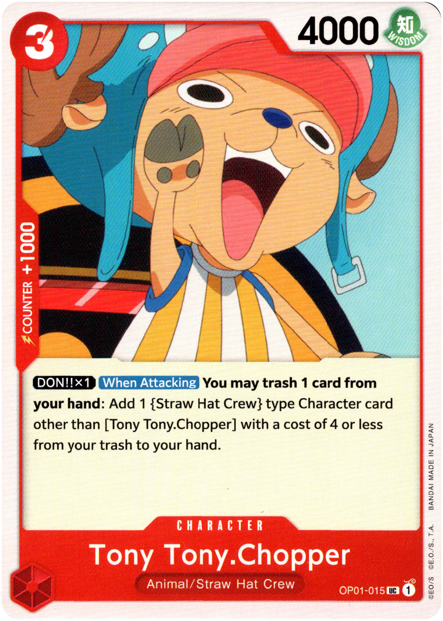 Tony Tony.Chopper - OP01-015 UC - Romance Dawn - Card Cavern