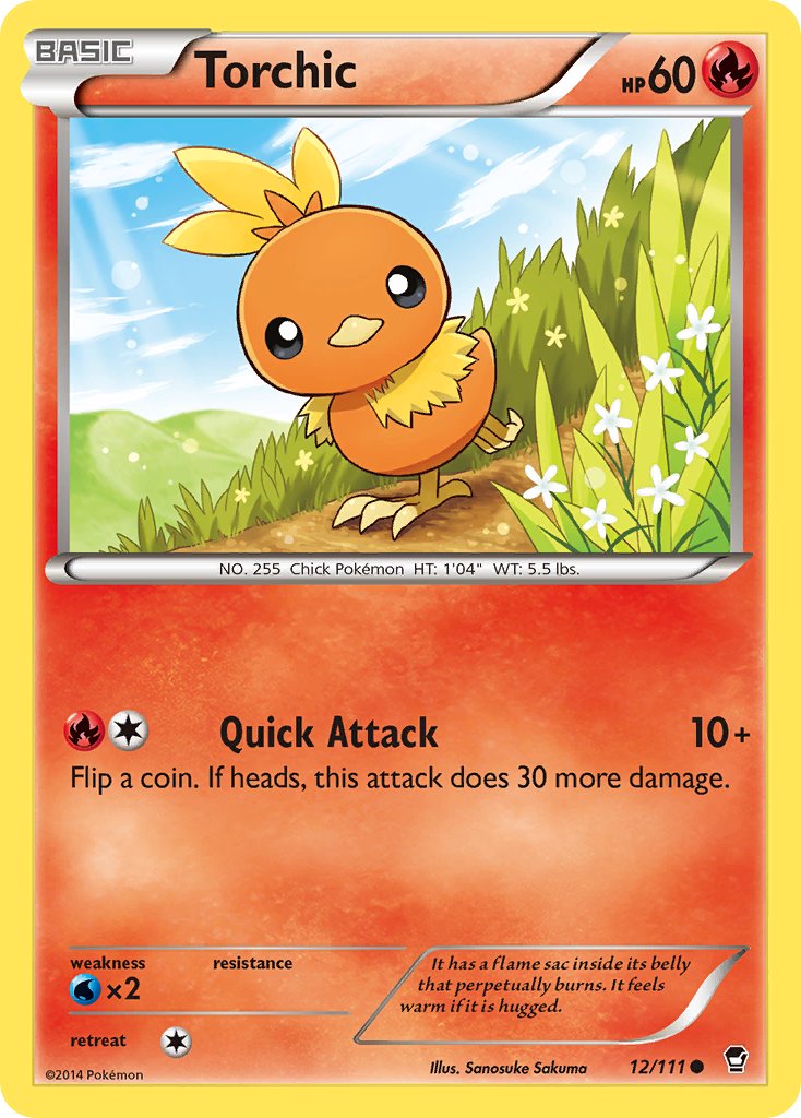 Torchic - 12/111 - Furious Fists - Card Cavern