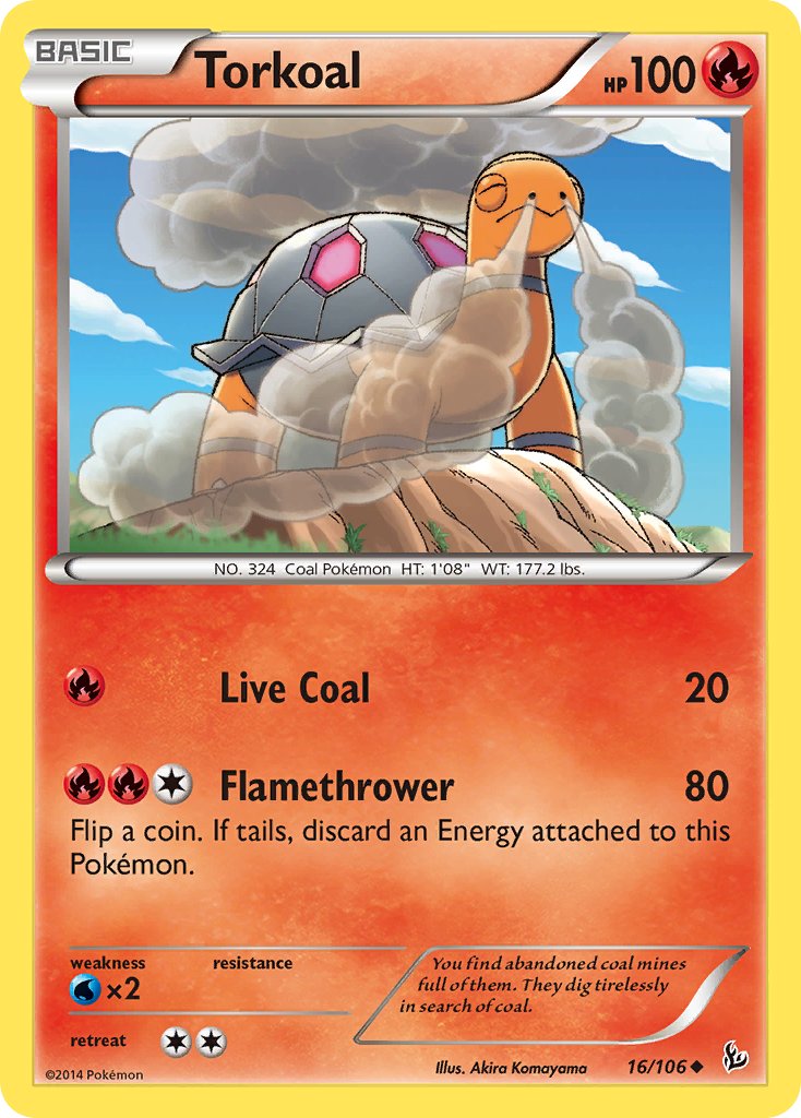 Torkoal - 16/106 - Flashfire - Card Cavern