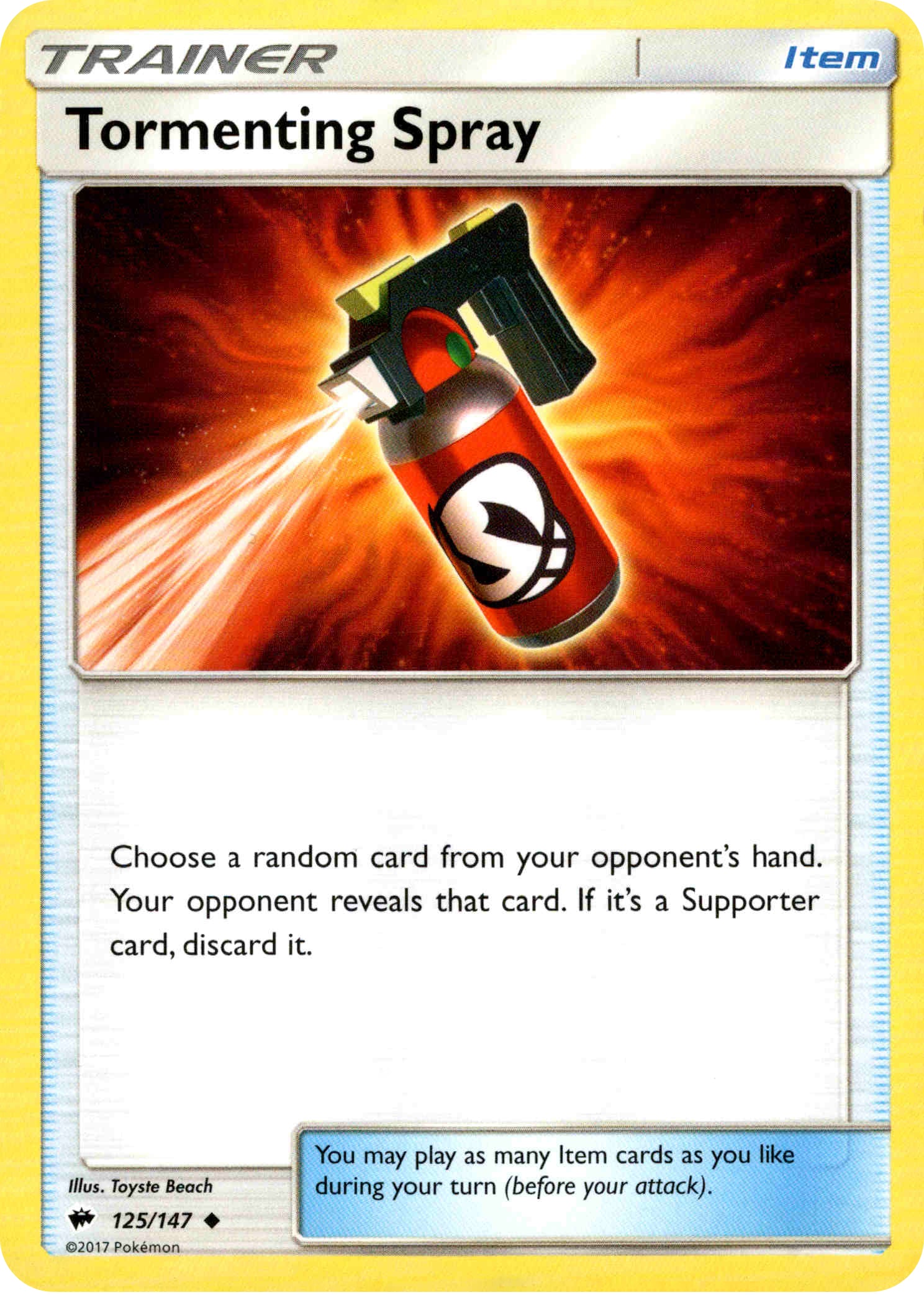 Tormenting Spray - 125/147 - Burning Shadows - Card Cavern