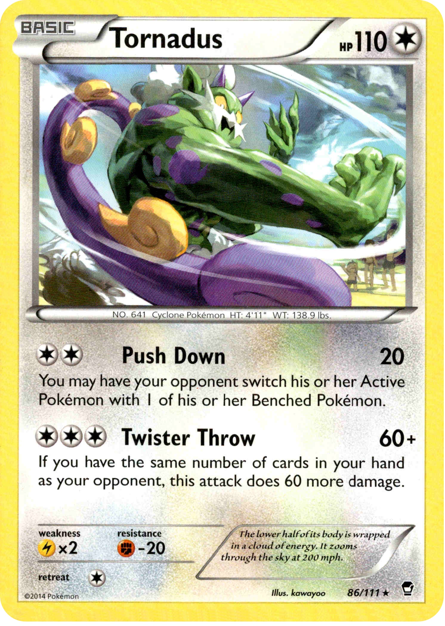 Tornadus - 86/111 - Furious Fists - Card Cavern