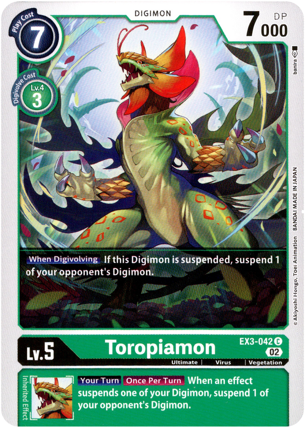 Toropiamon - EX3-042 C - Draconic Roar - Card Cavern