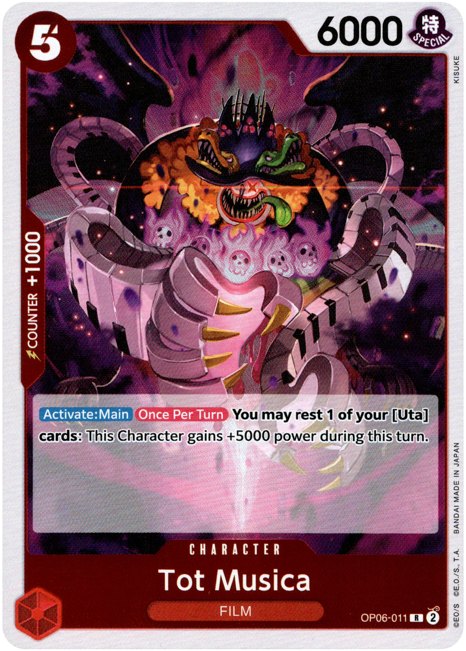 Tot Musica - OP06-011R - Wings of the Captain - Foil - Card Cavern