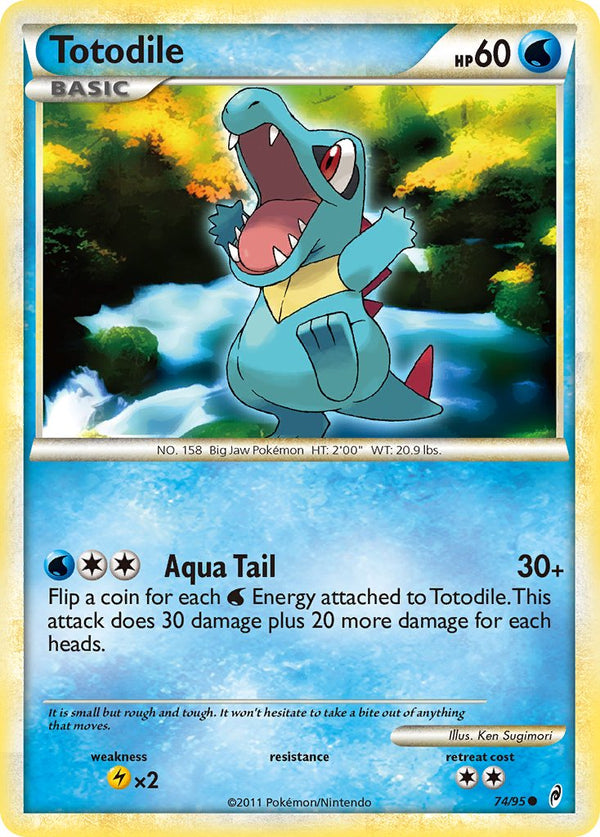 Totodile - 74/95 - Call of Legends - Card Cavern
