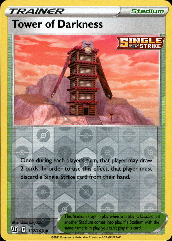 Tower of Darkness - 137/163 - Battle Styles - Reverse Holo - Card Cavern