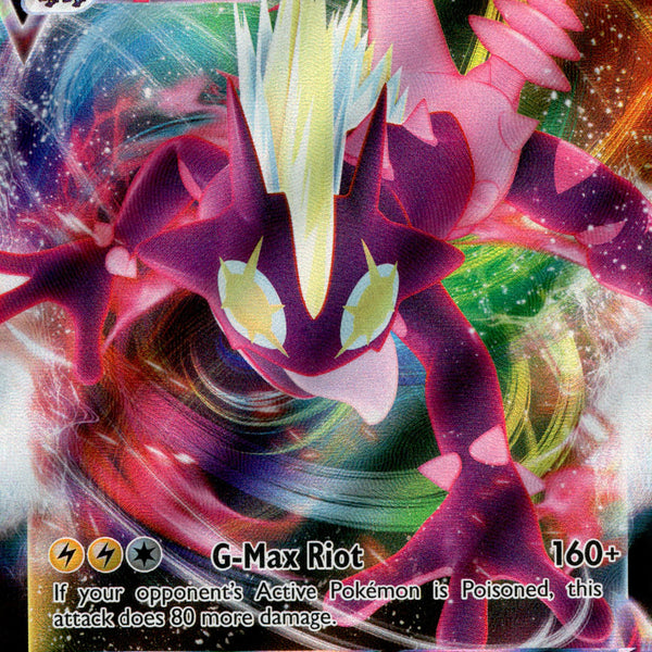 gigantamax toxtricity pokemon card Toxtricity VMAX - 71/192 - Rebel Clash
