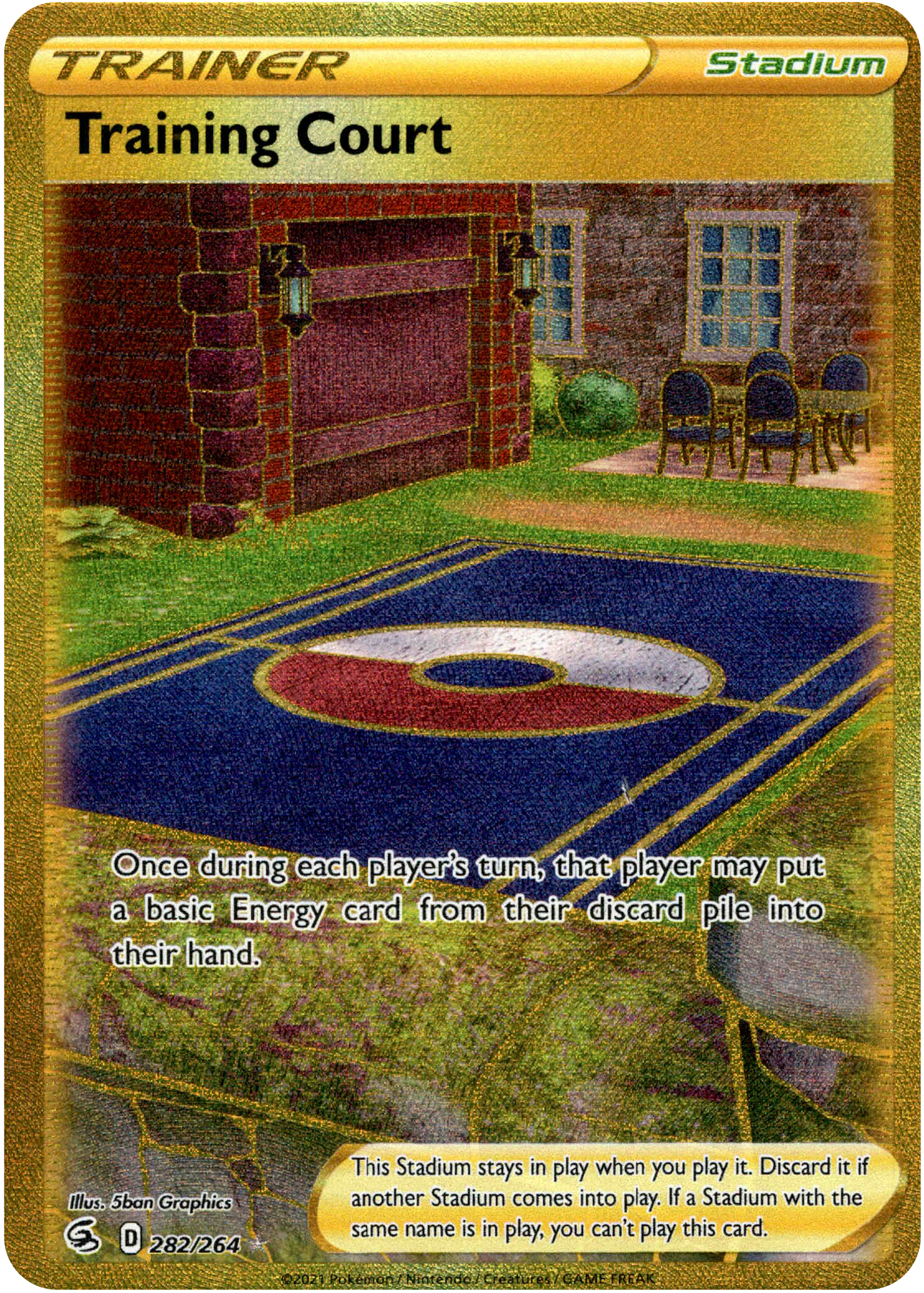 Training Court Secret Rare - 282/264 - Fusion Strike - Card Cavern
