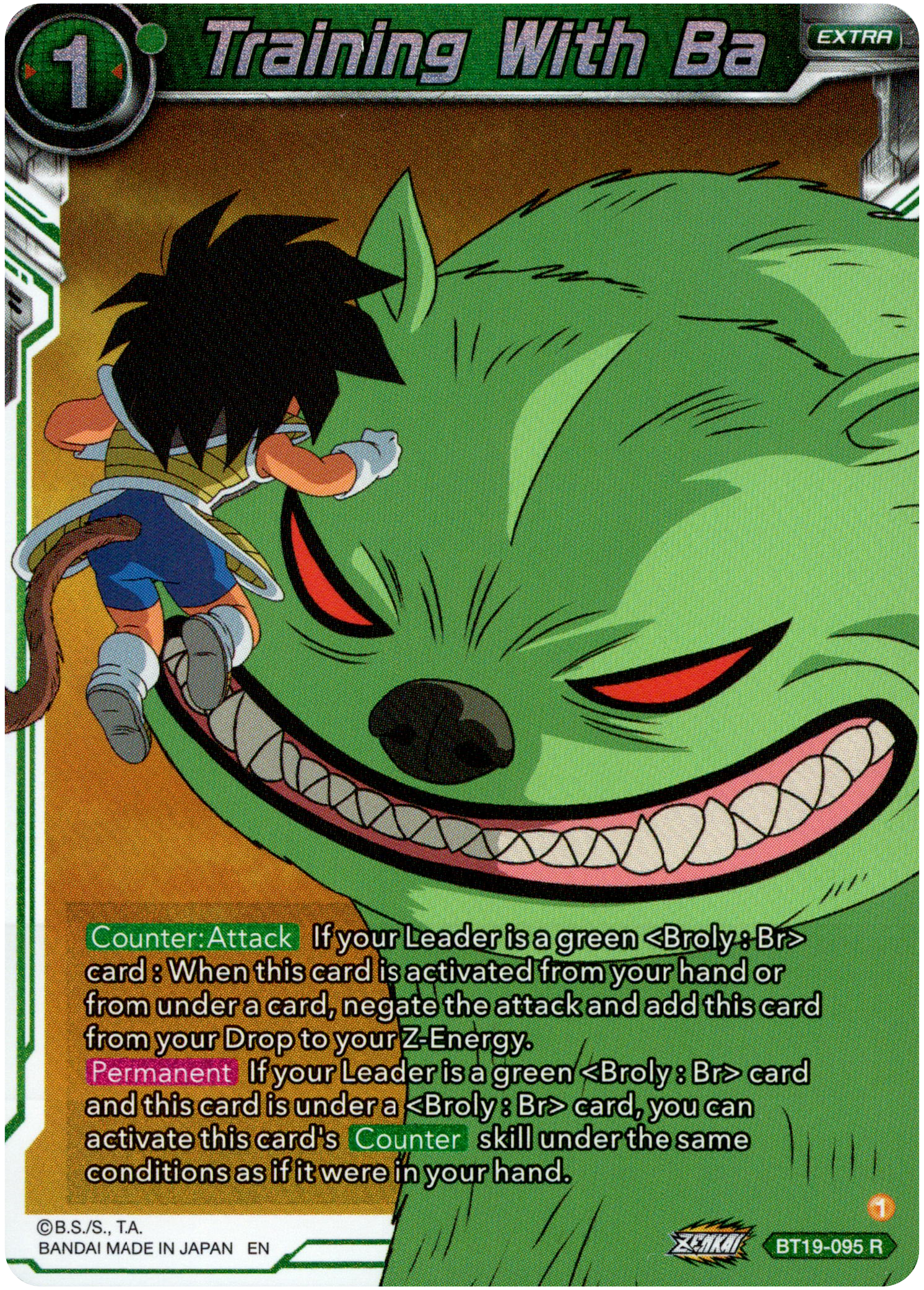 Training with Ba - BT19-095 - Fighter's Ambition - Foil - Card Cavern
