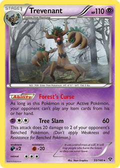 Trevenant - 55/146 - XY Base - Holo - Card Cavern