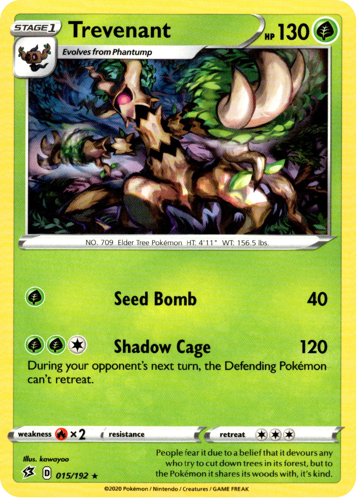 Trevenant - 15/192 - Rebel Clash - Card Cavern