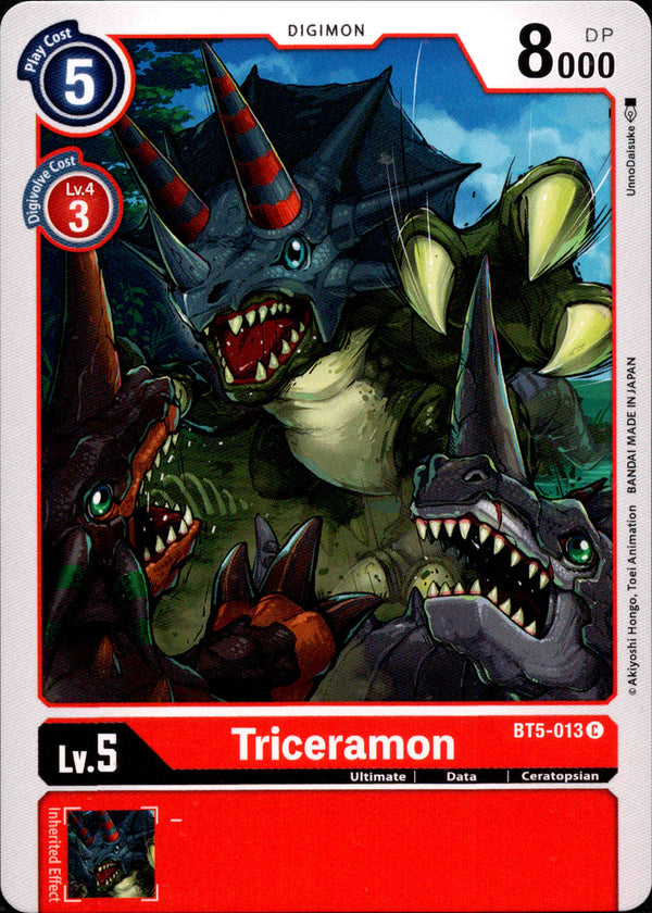 Triceramon - BT5-013 - Battle Of Omni - Card Cavern