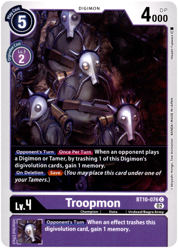 Troopmon - BT10-076 C - Xros Encounter - Card Cavern