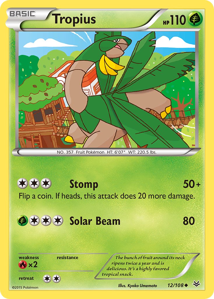 Tropius - 12/108 - Roaring Skies - Card Cavern