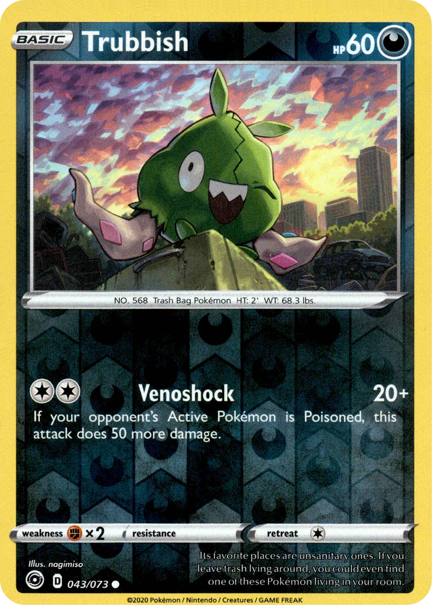 Trubbish - 43/73 - Champion's Path - Reverse Holo - Card Cavern