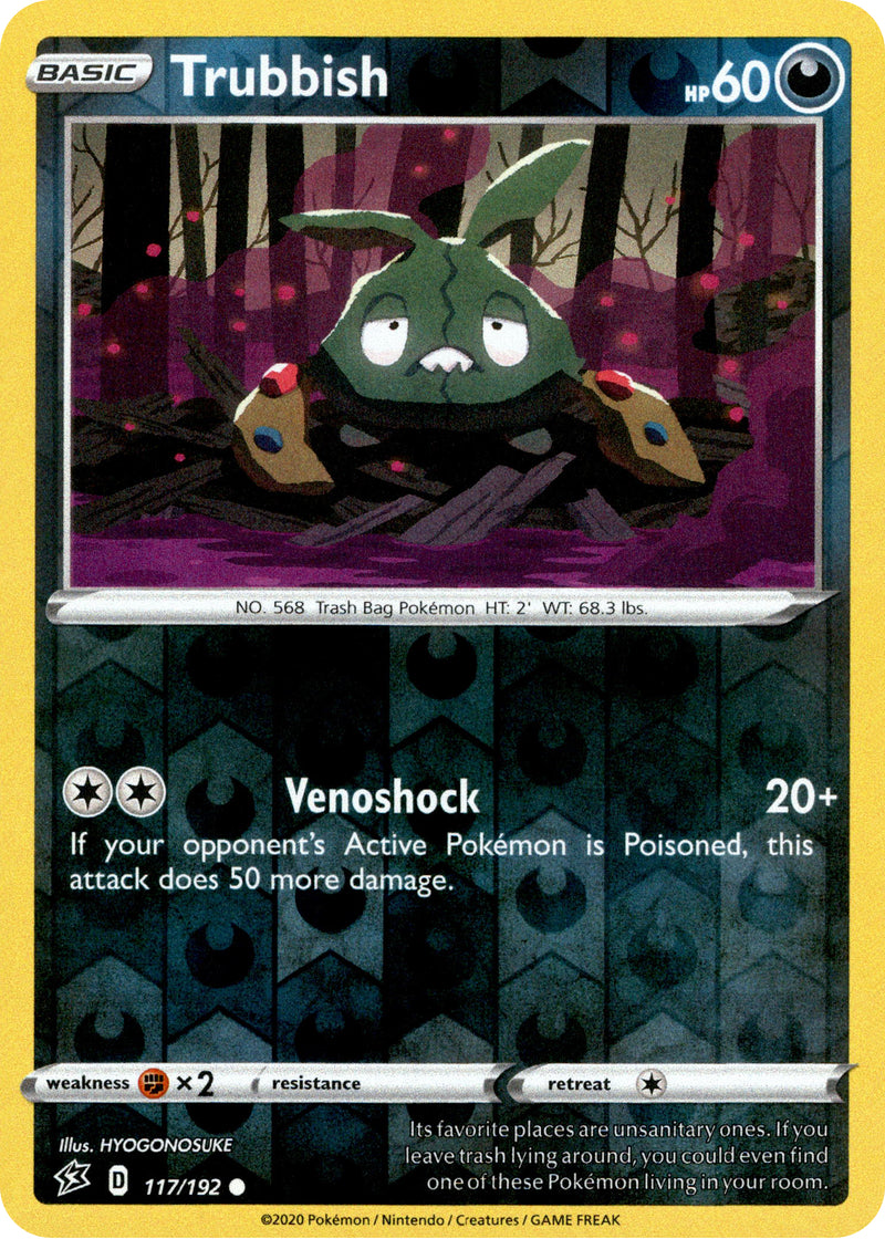 Trubbish - 117/192 - Rebel Clash - Reverse Holo Card Cavern Trading Cards, LLC Trubbish - 117/192 - Rebel Clash - Reverse Holo Card Cavern Trading Cards, LLC