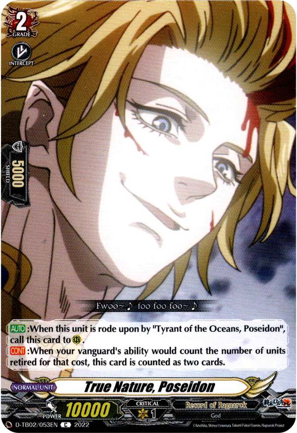 True Nature, Poseidon - D-TB02/053EN - Record of Ragnarok - Card Cavern