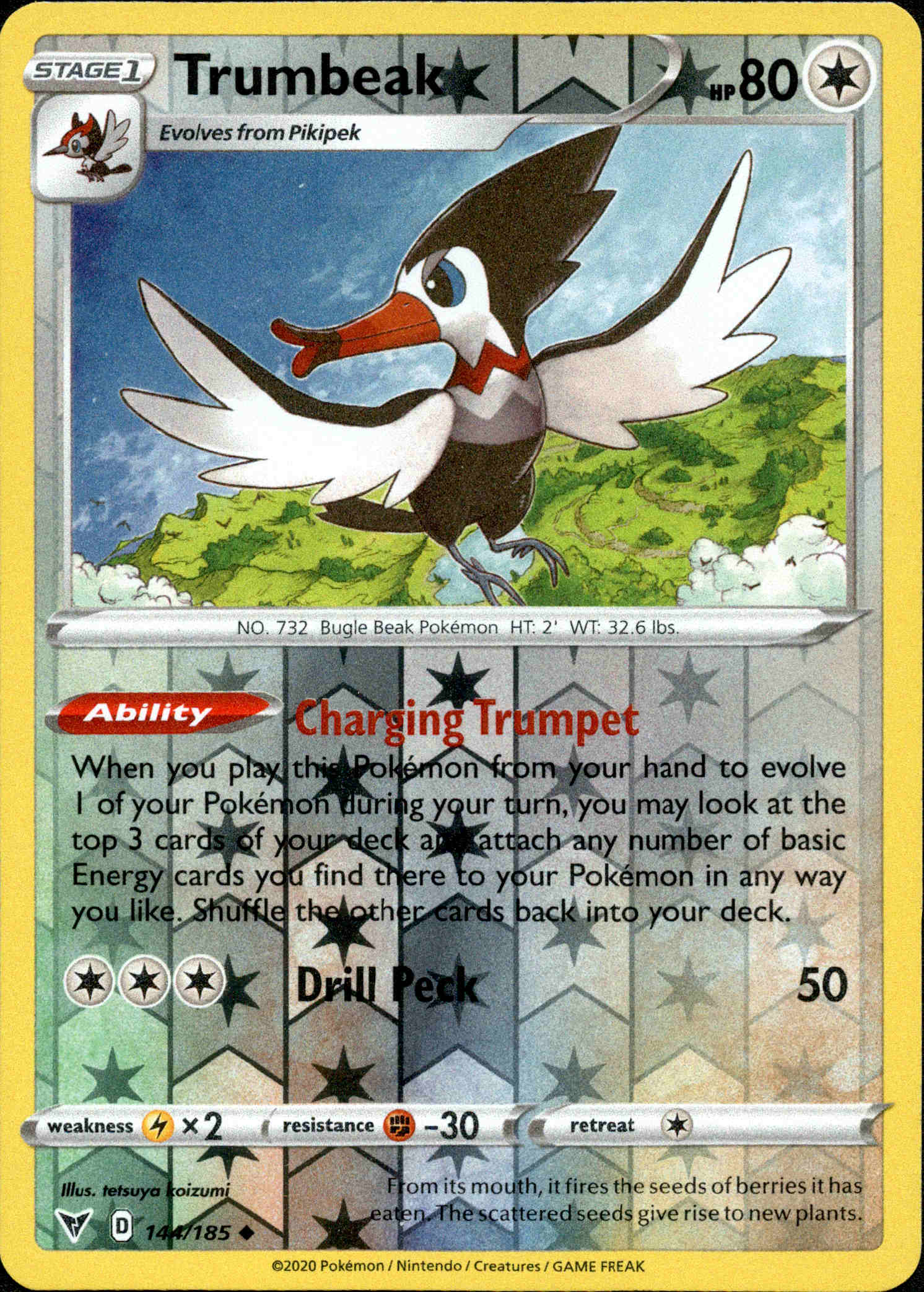 Trumbeak - 144/185 - Vivid Voltage - Reverse Holo - Card Cavern